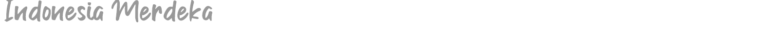 Indonesia Merdeka font preview